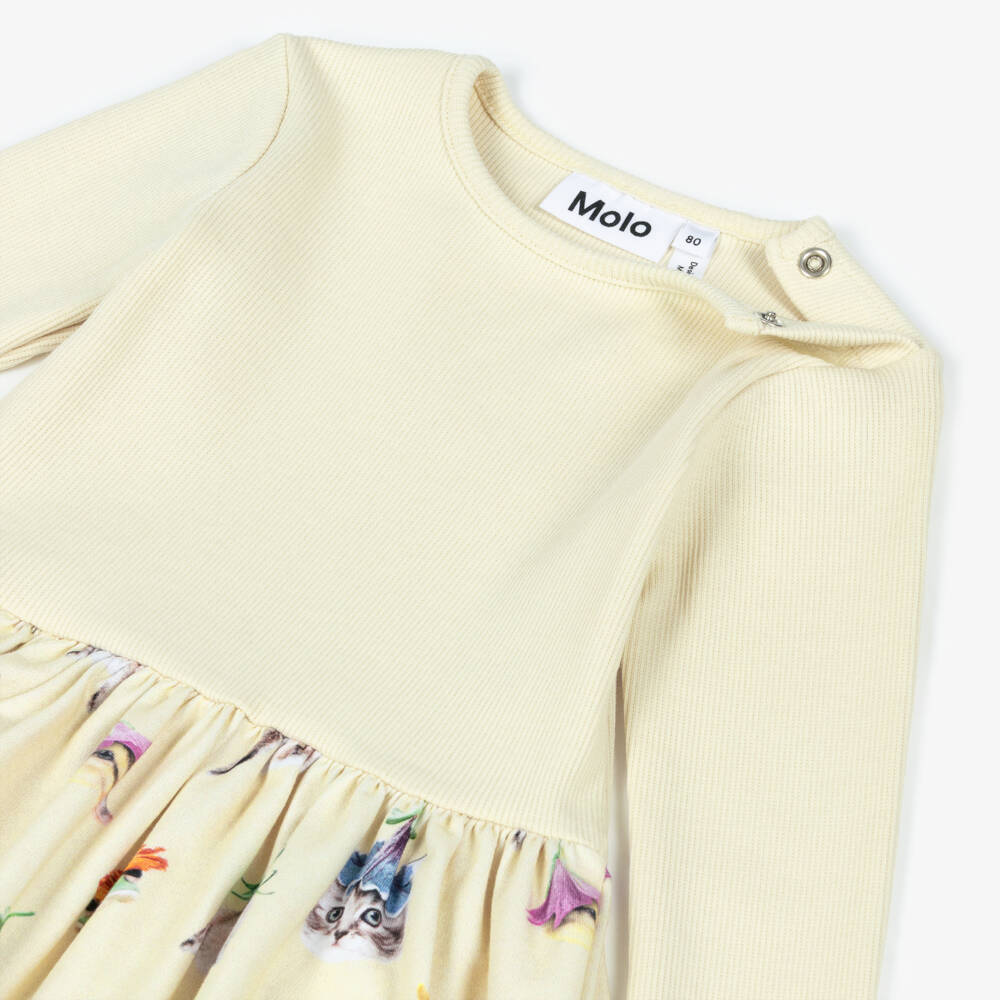 Molo-Платье с принтом котов и зайцев для девочек | Childrensalon Outlet