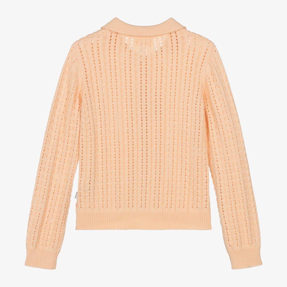 Molo-Girls Peachy Cotton Knit Sweater | Childrensalon Outlet