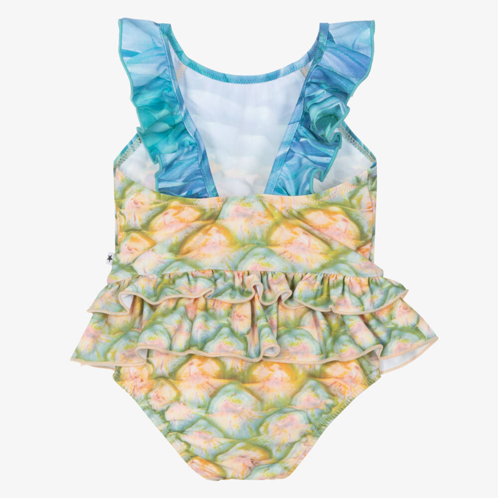 Molo-مايوه بناتي بتصميم أناناس مع كشكشات | Childrensalon Outlet