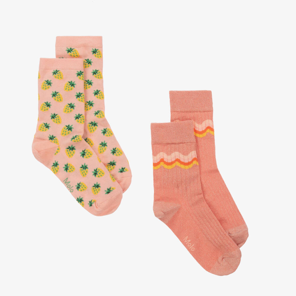 Molo-Набор веселых носков пурпурного цвета для девочек | Childrensalon Outlet