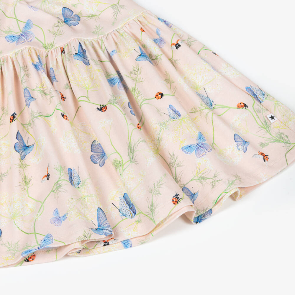Molo-Розовое платье с принтом бабочек для девочек | Childrensalon Outlet