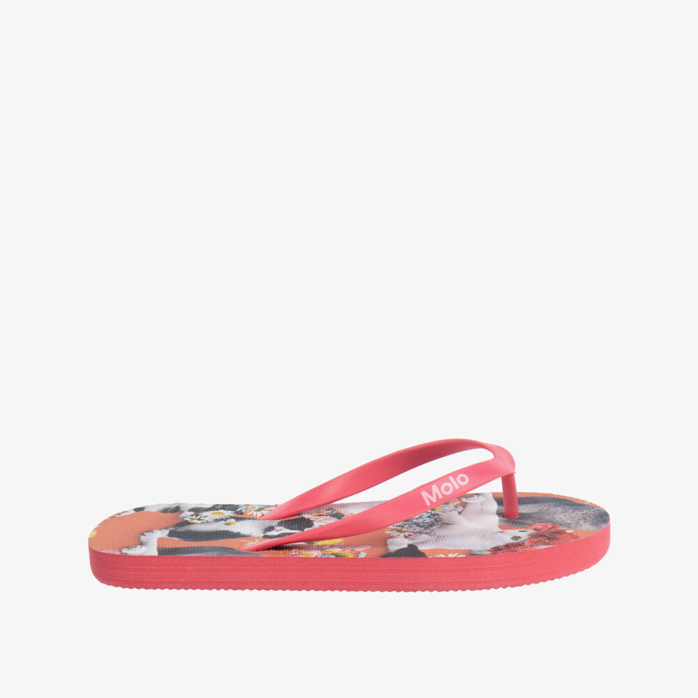 Molo-Розовые вьетнамки с котиками для девочек | Childrensalon Outlet
