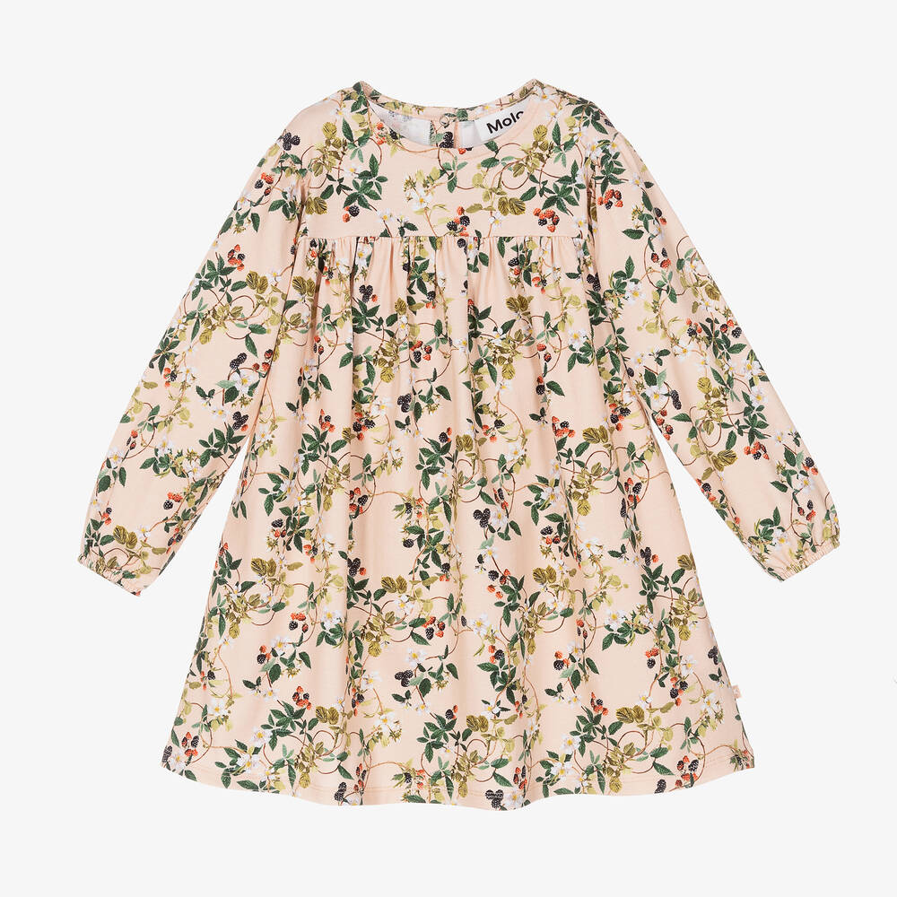 Molo-Розовое хлопковое платье для девочек | Childrensalon Outlet