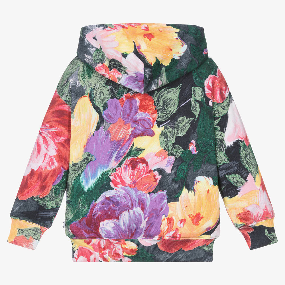 Girls floral hoodie clearance