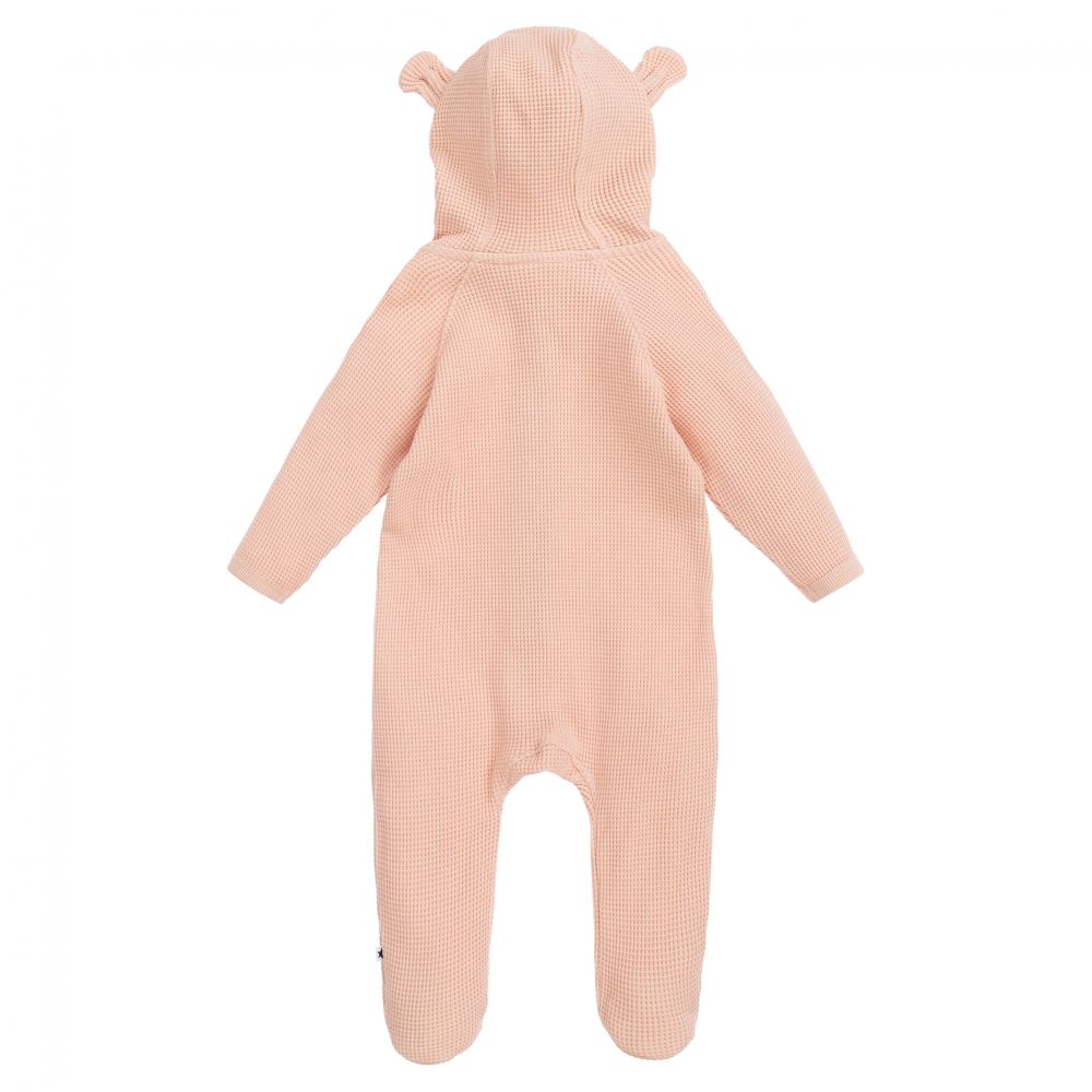 مولو-أوفرول للخروج قطن عضوي لون زهري للمولودات | Childrensalon Outlet