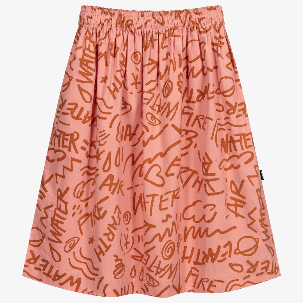 Molo - Girls Pink Cotton Skirt | Childrensalon