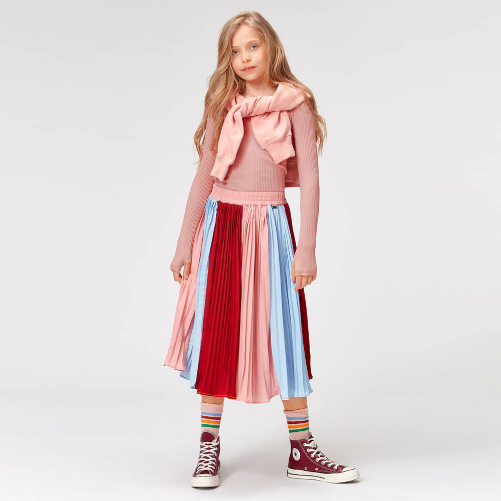 Molo-Girls Pink Cotton Top | Childrensalon Outlet