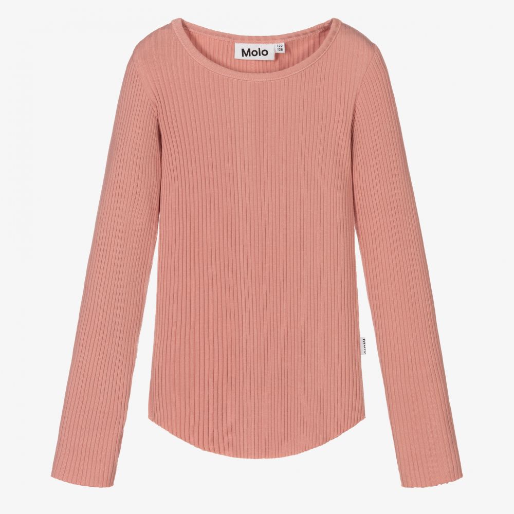 Molo-Розовый хлопковый топ для девочек | Childrensalon Outlet
