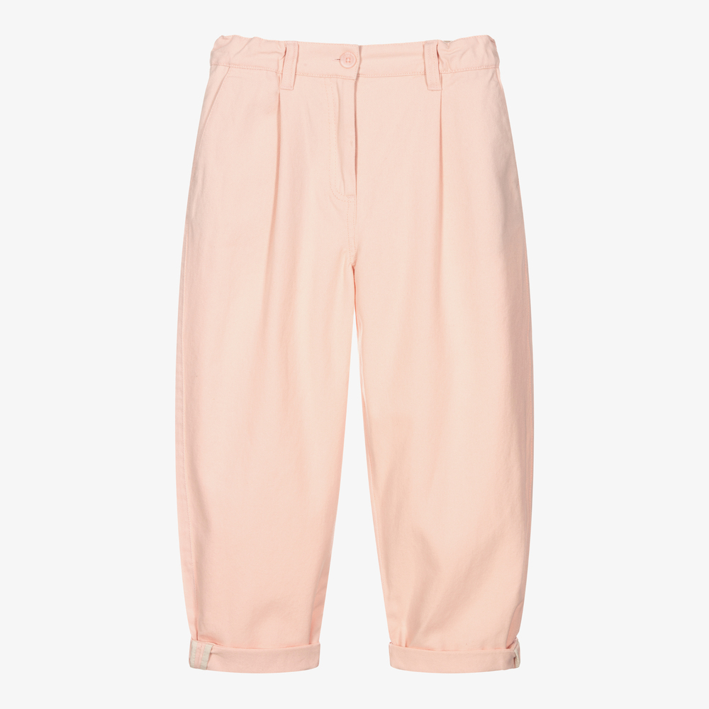 Molo - Розовые хлопковые брюки для девочек | Childrensalon