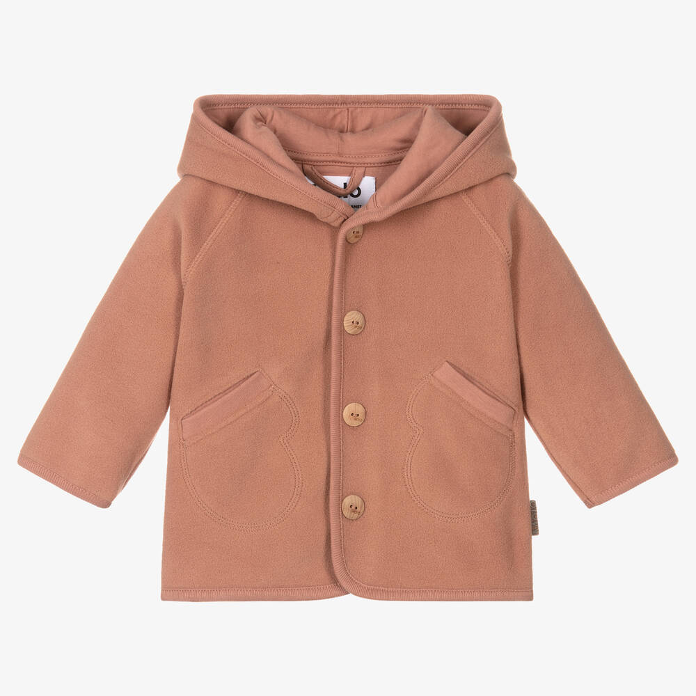 Molo-Girls Pink Fleece Jacket | Childrensalon Outlet