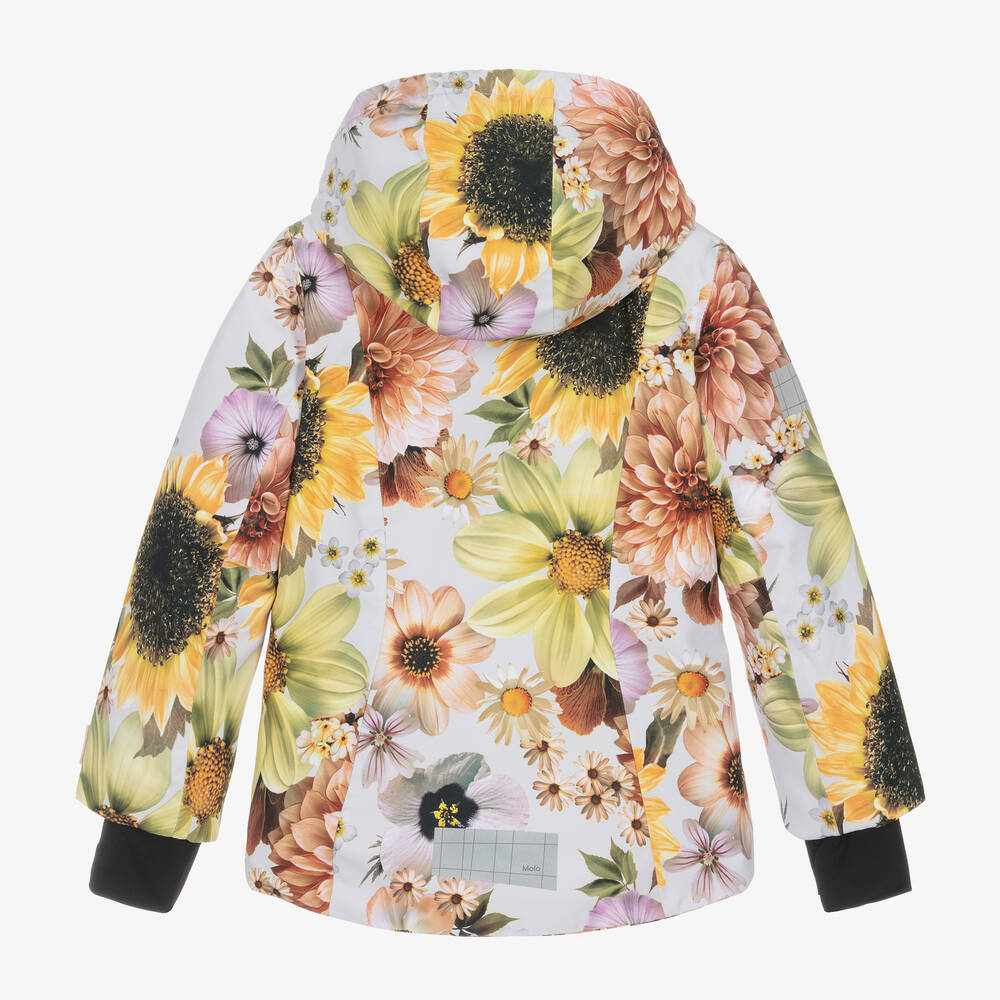 Molo-Розовая лыжная куртка с цветами | Childrensalon Outlet