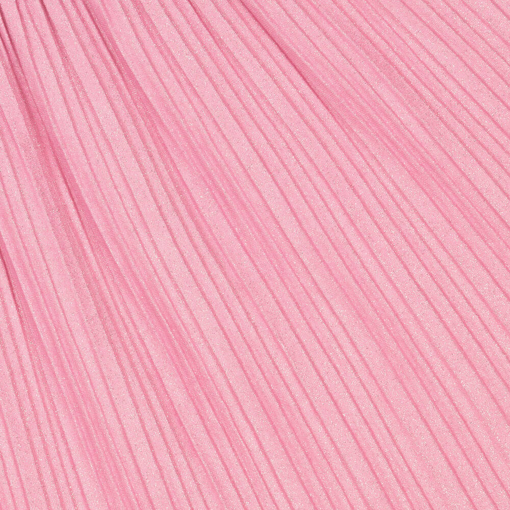 Molo-Girls Pink Glitter Pleated Skirt | Childrensalon Outlet