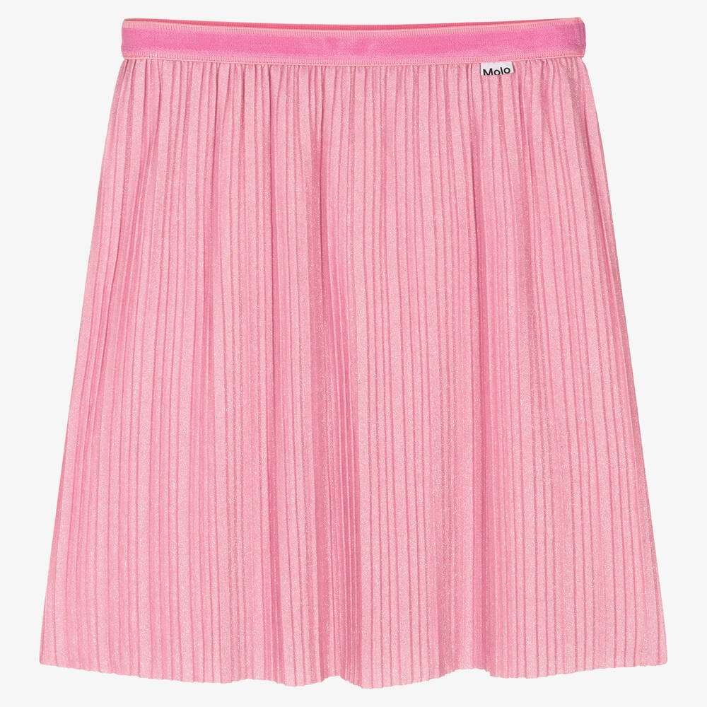 Pink glitter hotsell pleated skirt