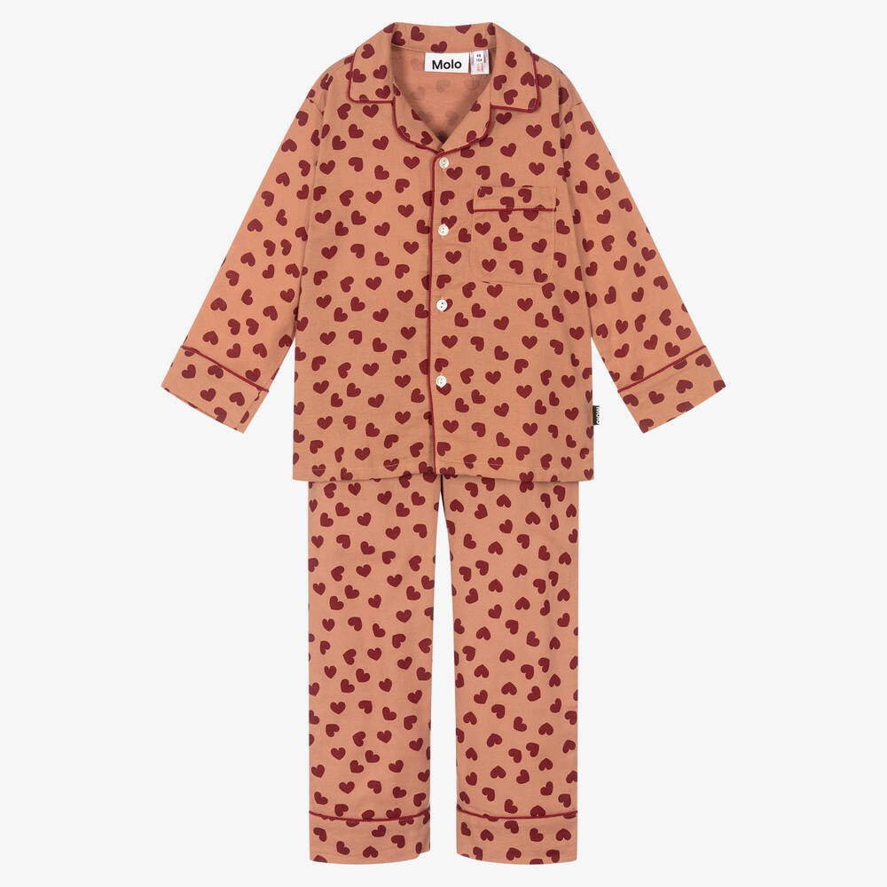 Molo - Pyjama rose Cœur Fille | Childrensalon