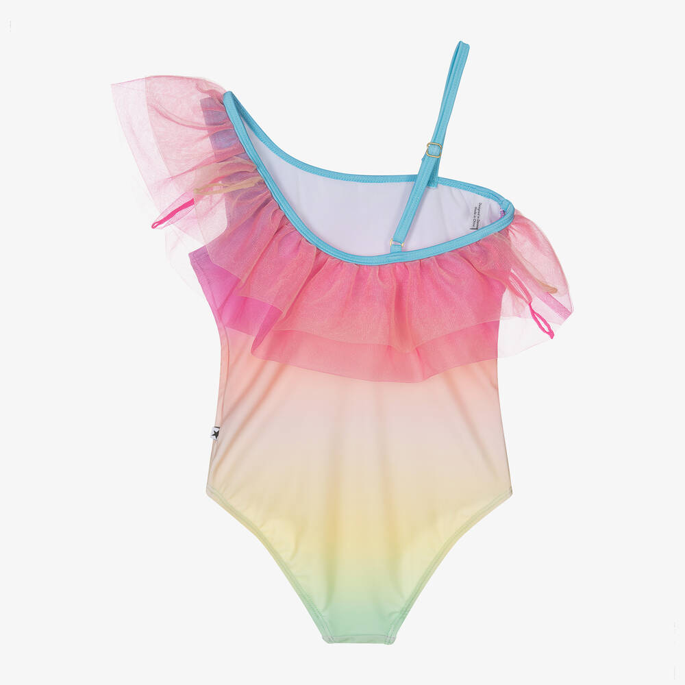 Molo-Girls Pink Ombré Swimsuit (UPF50+) | Childrensalon Outlet