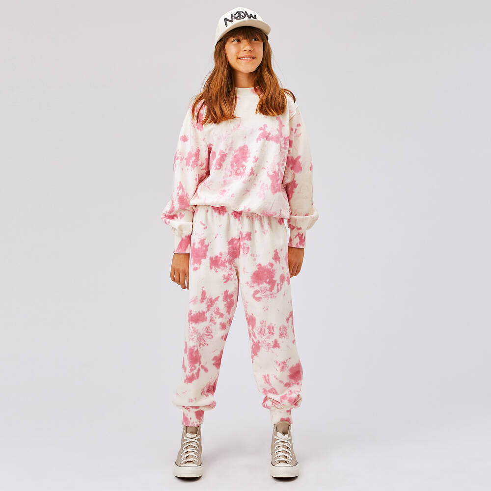 Molo-Розовый свитшот из органического хлопка с эффектом тай-дай | Childrensalon Outlet