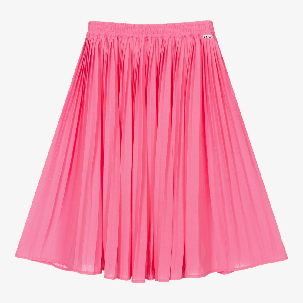 Molo - Girls Pink Pleated Skirt | Childrensalon