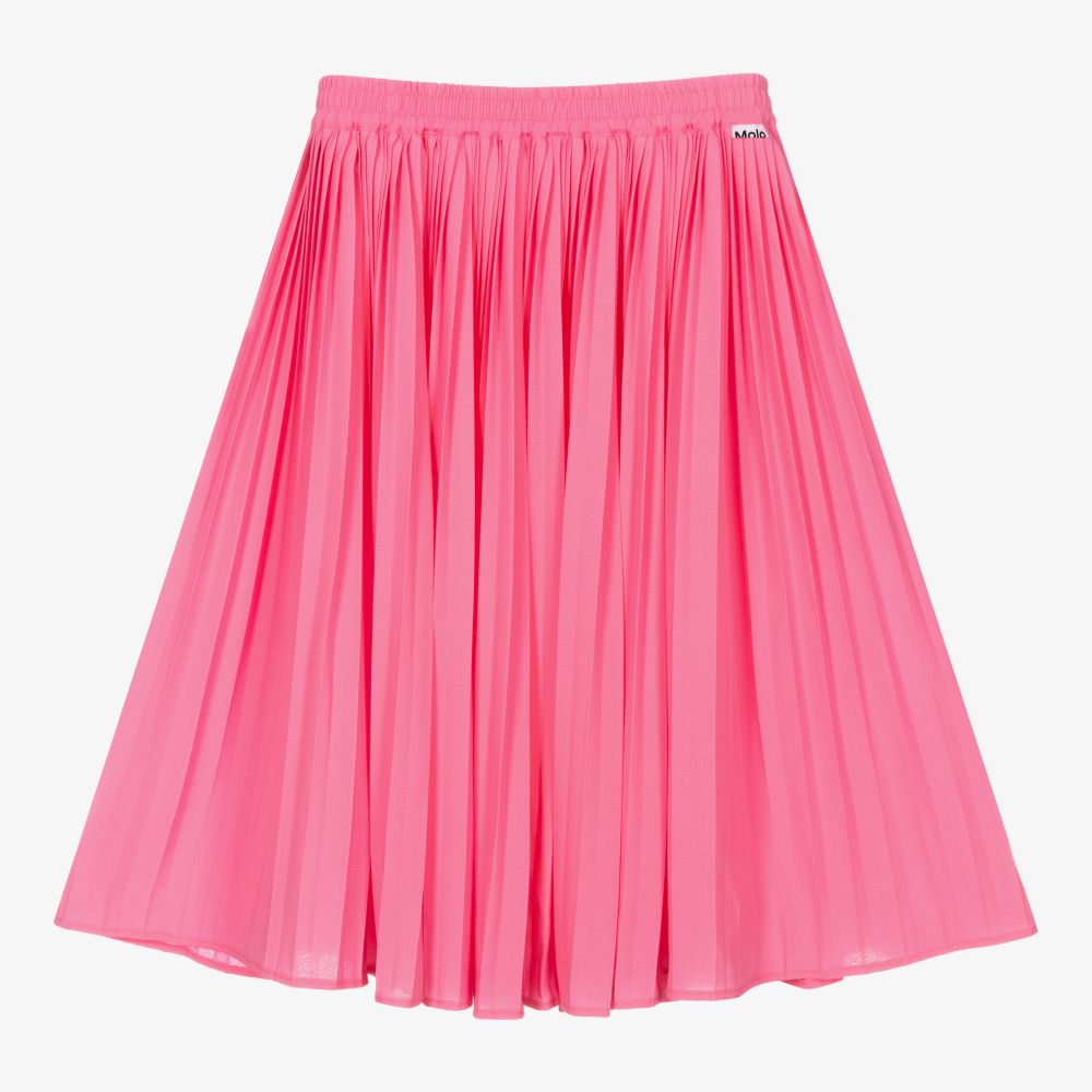 Molo - Girls Pink Pleated Skirt | Childrensalon Outlet