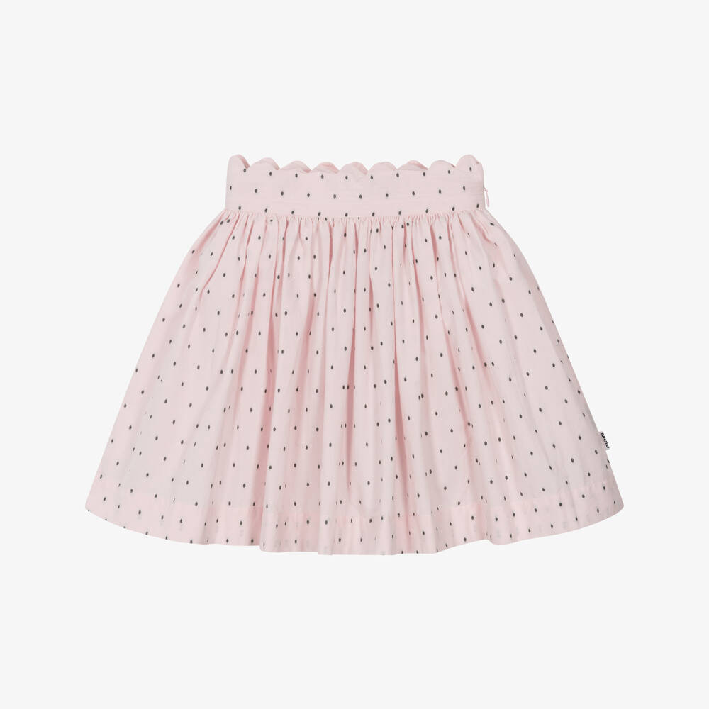 Molo-تنورة وردية منقطة للبنات | Childrensalon Outlet