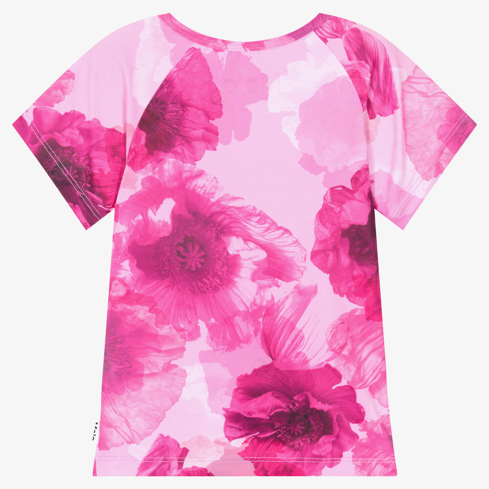 Molo-Розовый спортивный топ с маками | Childrensalon Outlet