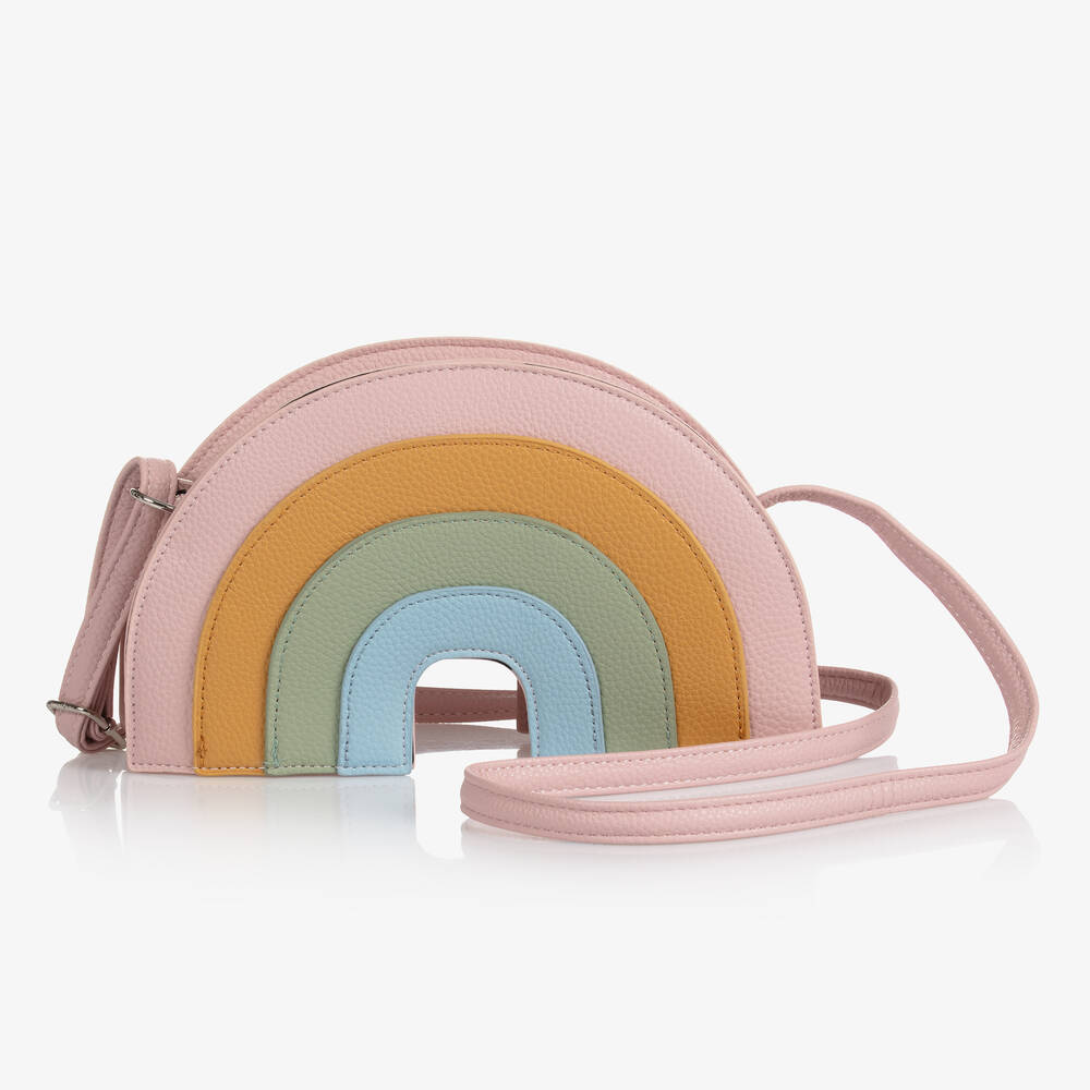 Molo - Розовая сумка через плечо с радугой (24см) | Childrensalon