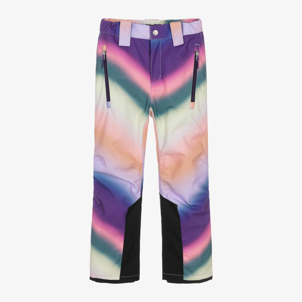 Molo-Girls Pink Rainbow Wave Ski Pants | Childrensalon Outlet