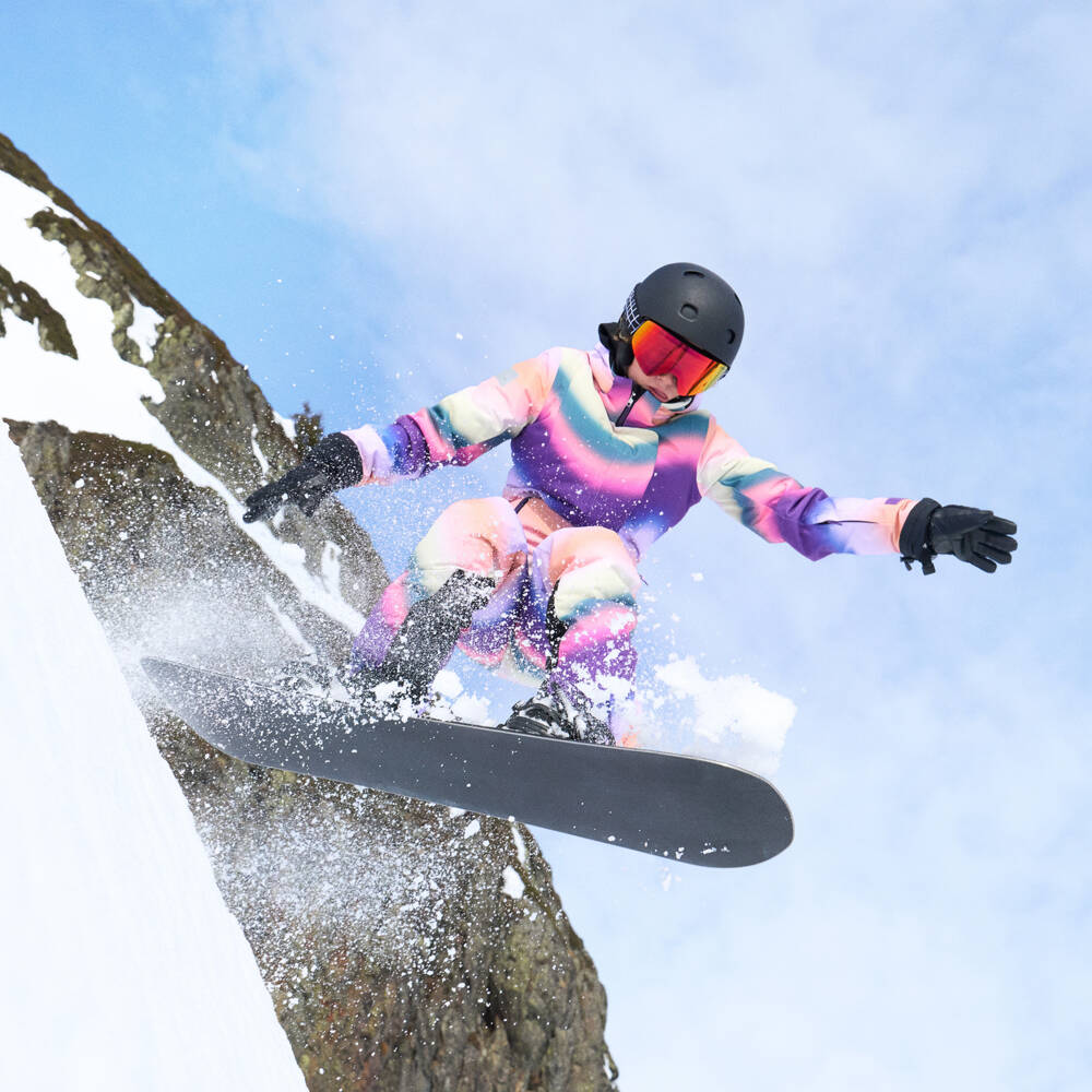 Molo-Girls Pink Rainbow Wave Ski Pants | Childrensalon Outlet