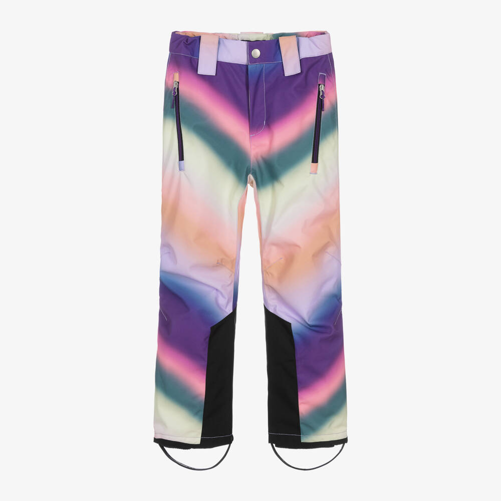 Molo-Girls Pink Rainbow Wave Ski Pants | Childrensalon Outlet