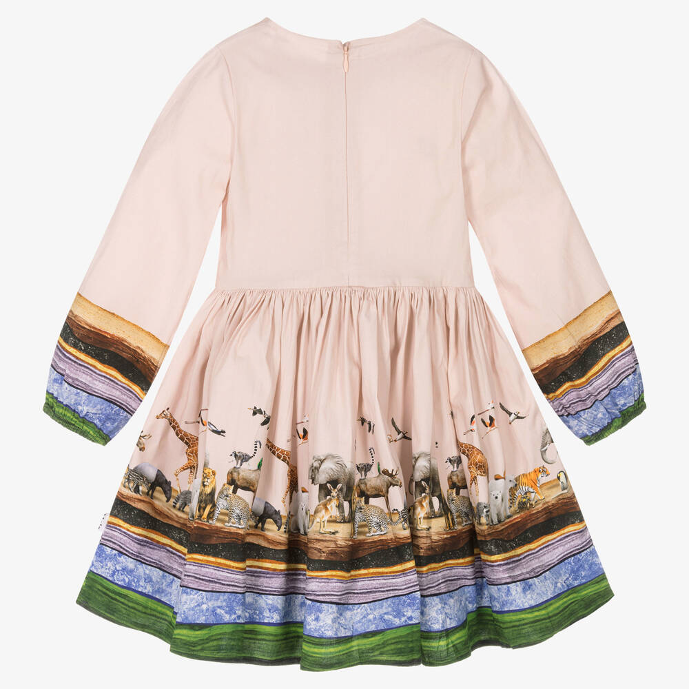 Molo-Розовое платье с полосками Savannah | Childrensalon Outlet