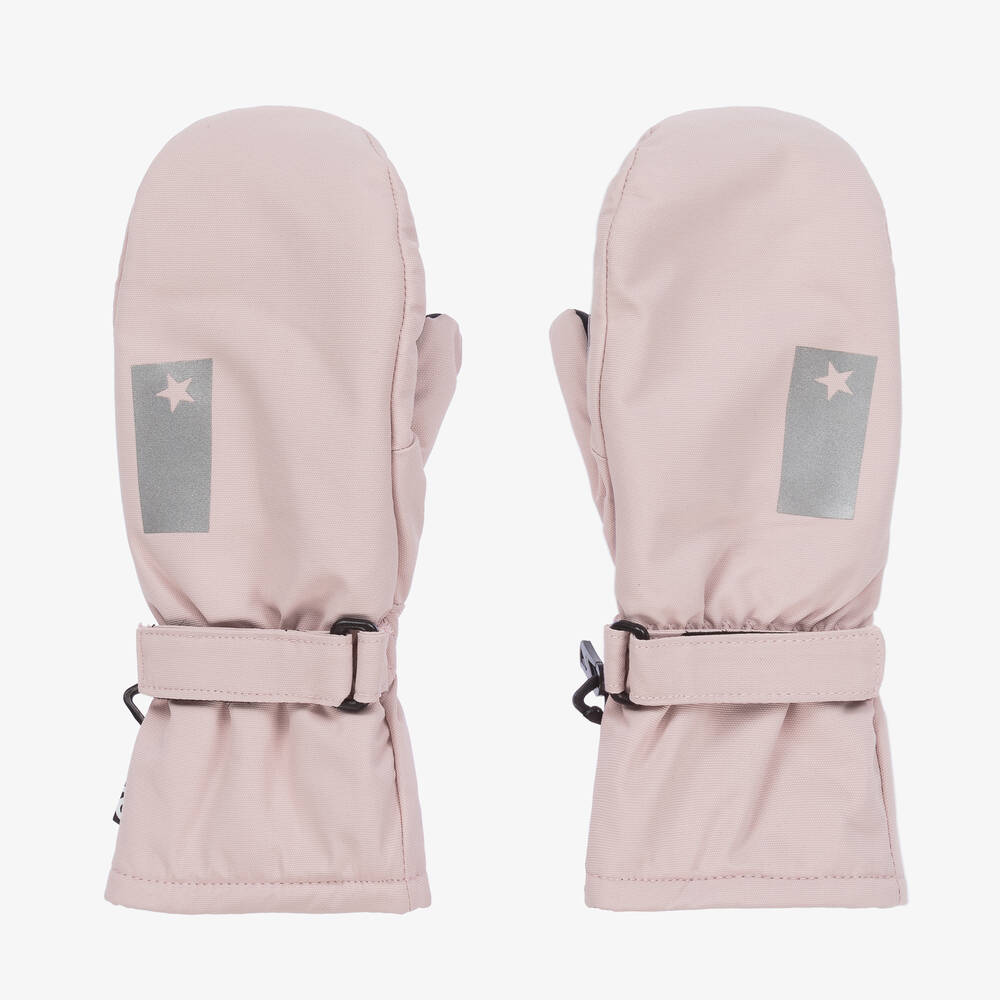 Molo - Girls Pink Ski Mittens | Childrensalon