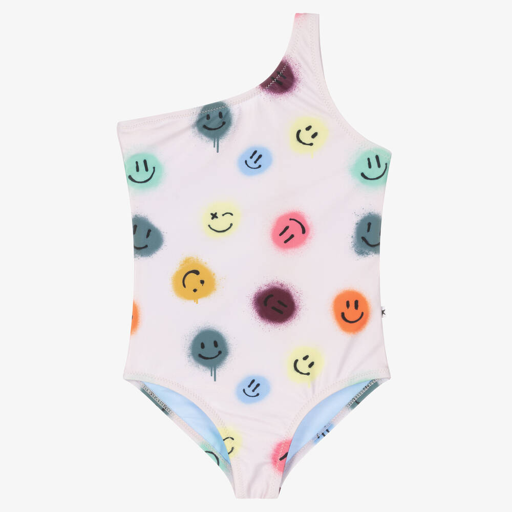 Molo - Maillot de bain rose Smile fille | Childrensalon