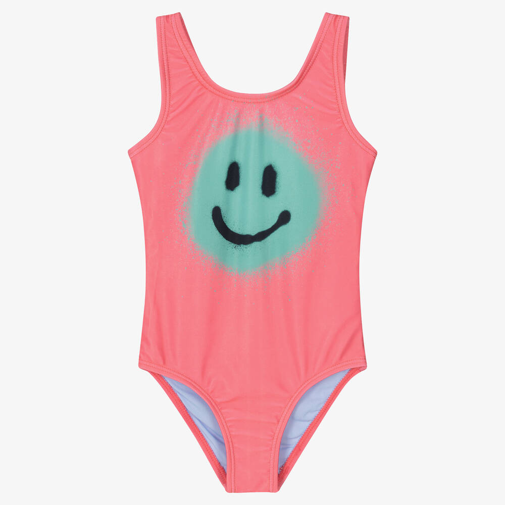 Molo-Розовый купальник со смайлом (UPF50+) | Childrensalon Outlet