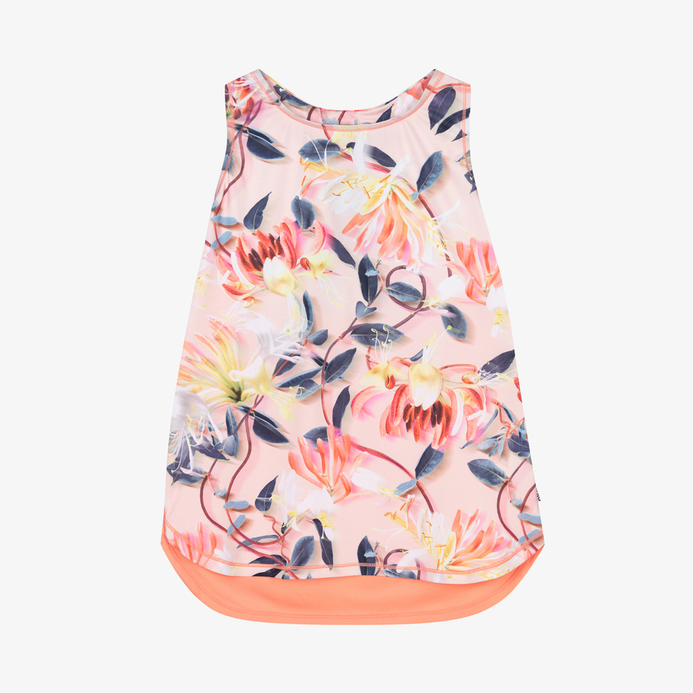 Molo-Girls Pink Sports Vest Top | Childrensalon Outlet