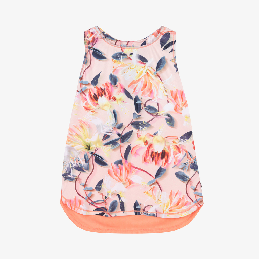 Molo - Girls Pink Sports Vest Top | Childrensalon