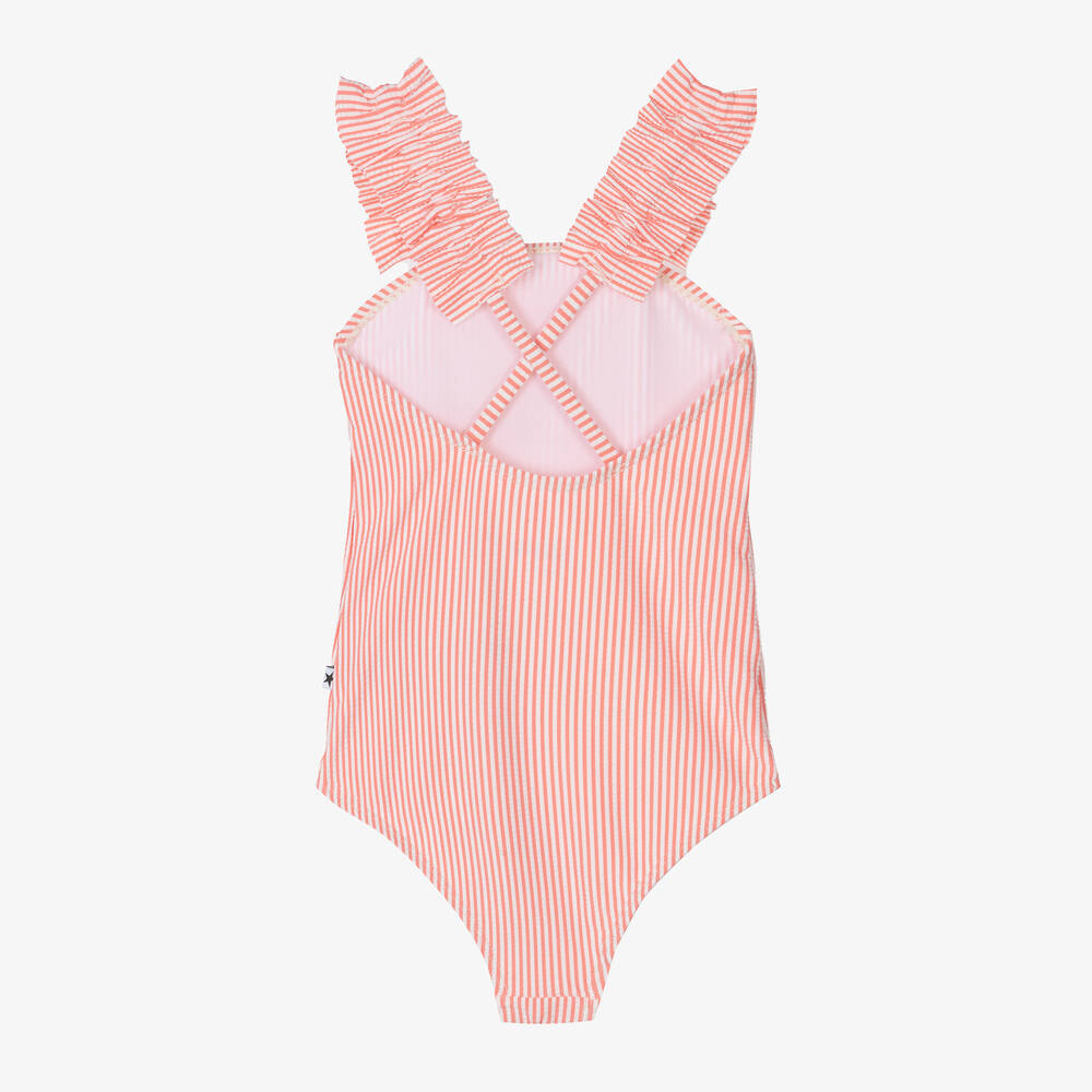 Molo-مايّو مقلم لون زهري للبنات (UPF50+) | Childrensalon Outlet