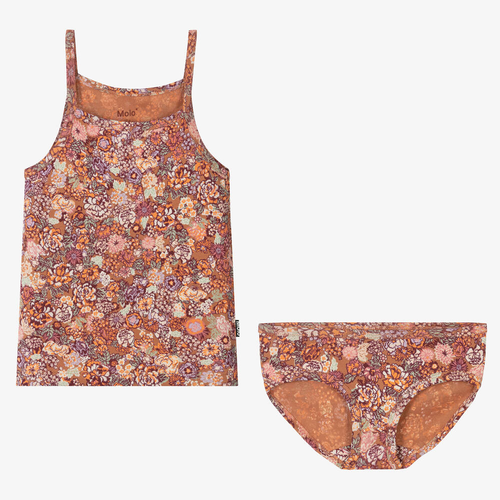 Molo - Rosa Unterhemd & Unterhosen Set (M) | Childrensalon