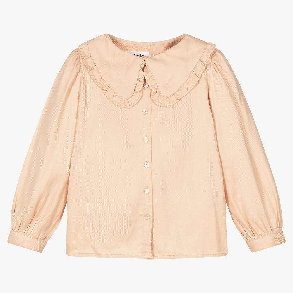 Molo - Girls Pink Viscose Blouse | Childrensalon