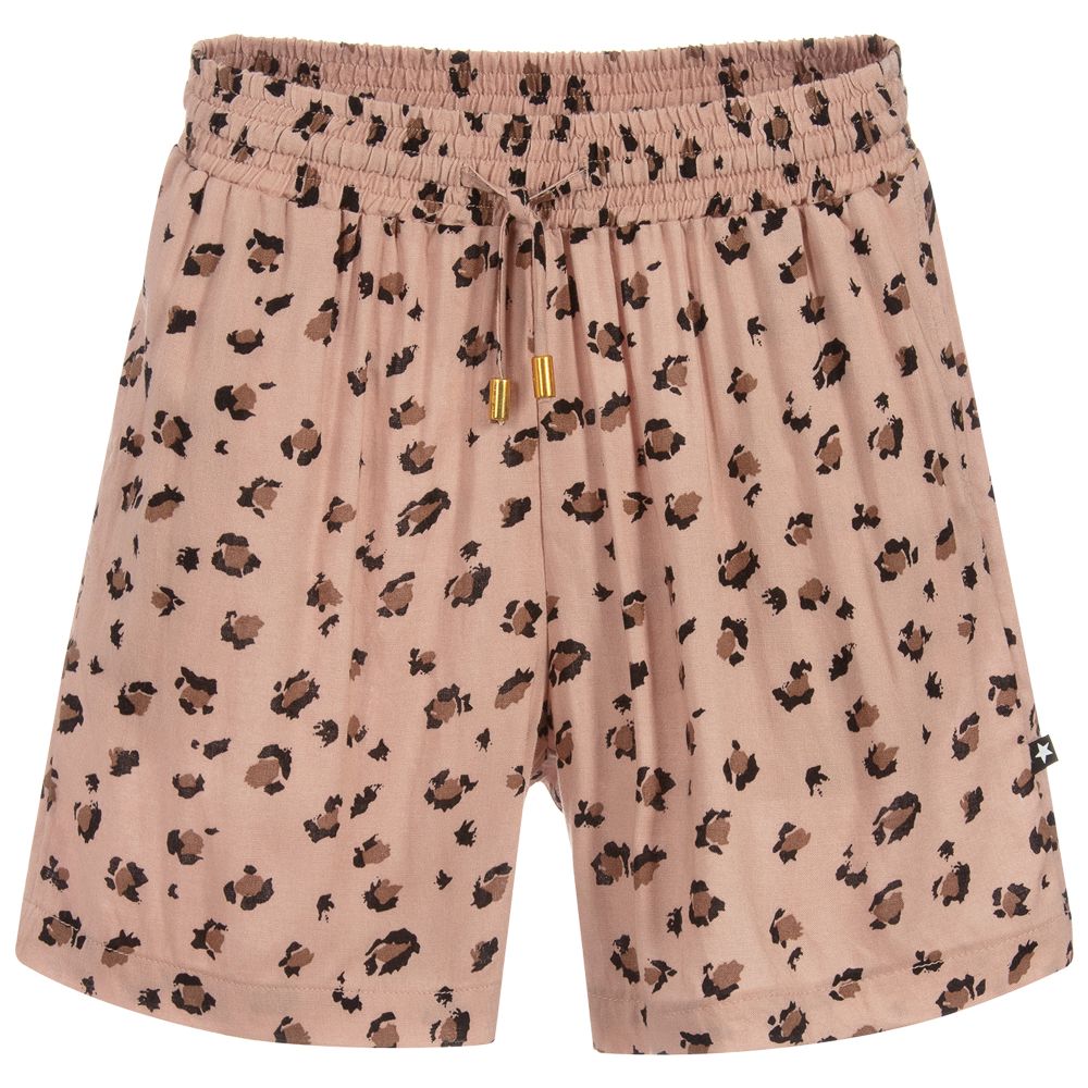 Molo - Girls Pink Viscose Shorts | Childrensalon