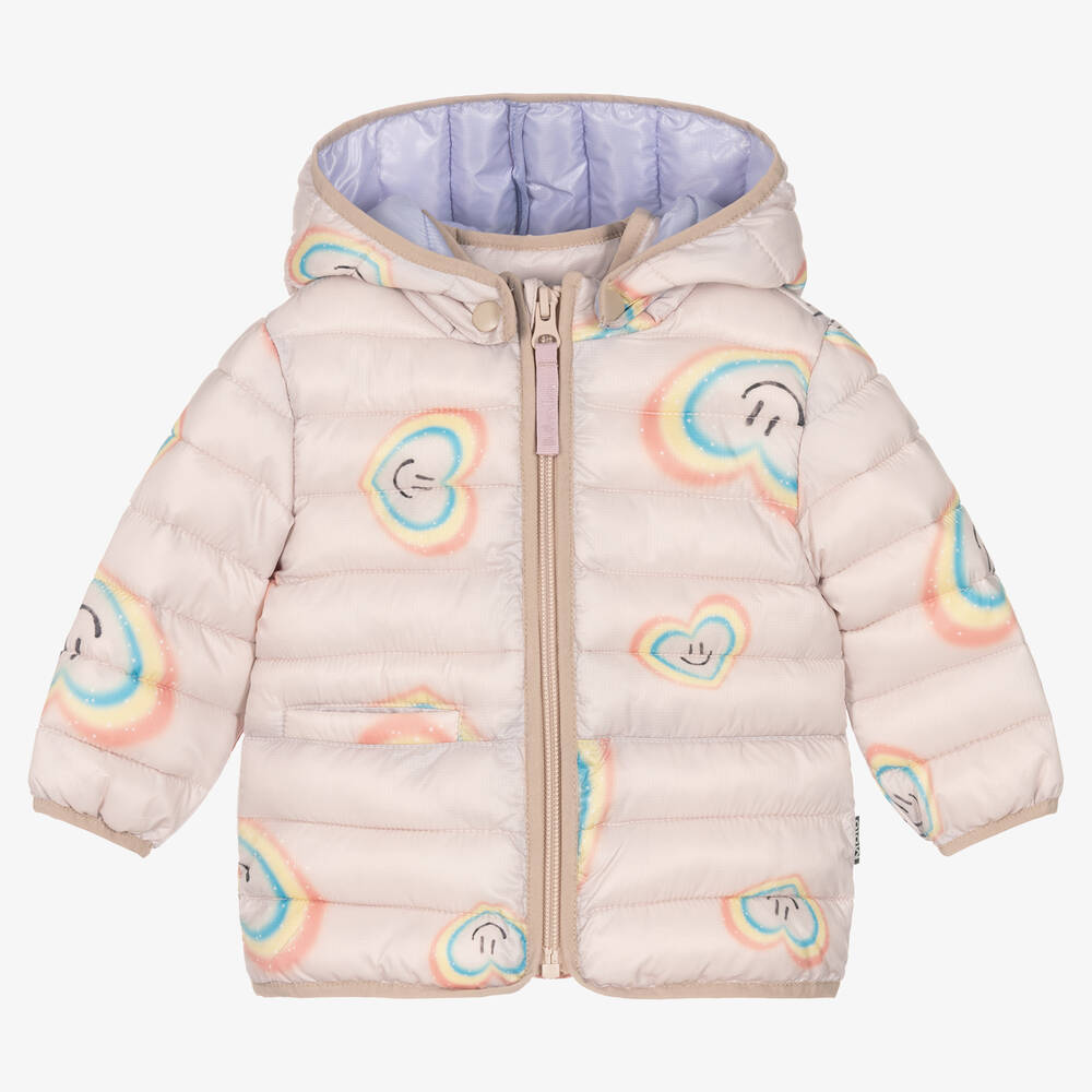 Molo - Doudoune rose déperlante fille | Childrensalon