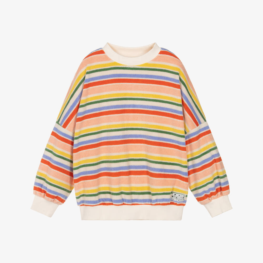 Molo-Полосатый свитшот из махровой ткани для девочек | Childrensalon Outlet