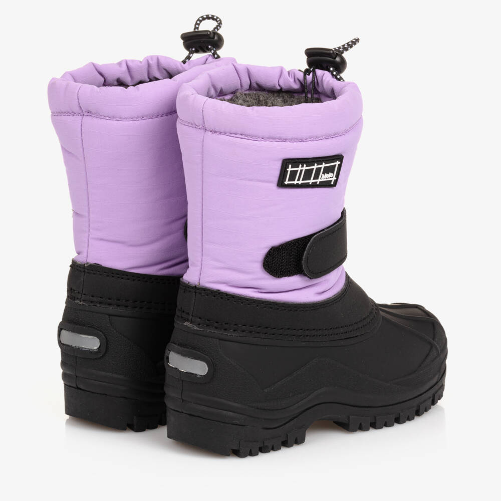 Molo-Girls' Plush Lilac Winter Boots | Childrensalon Outlet