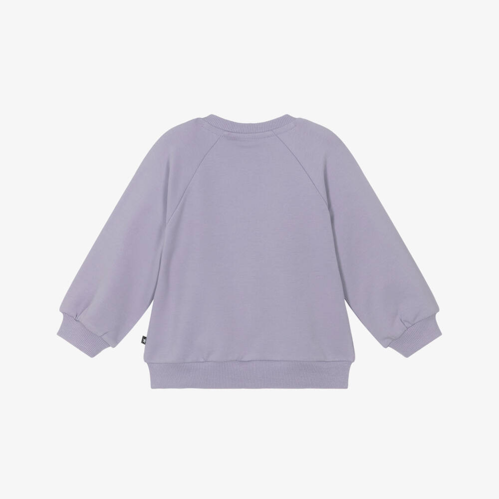 Molo-Кардиган с рюшами из хлопка лаванда для девочек | Childrensalon Outlet