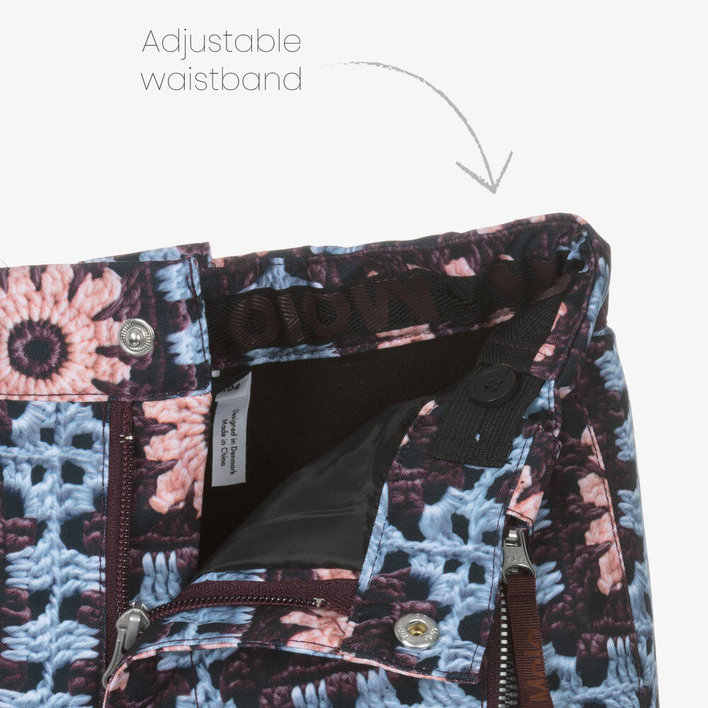 Molo-Фиолетовые лыжные брюки с вышивкой крючком | Childrensalon Outlet