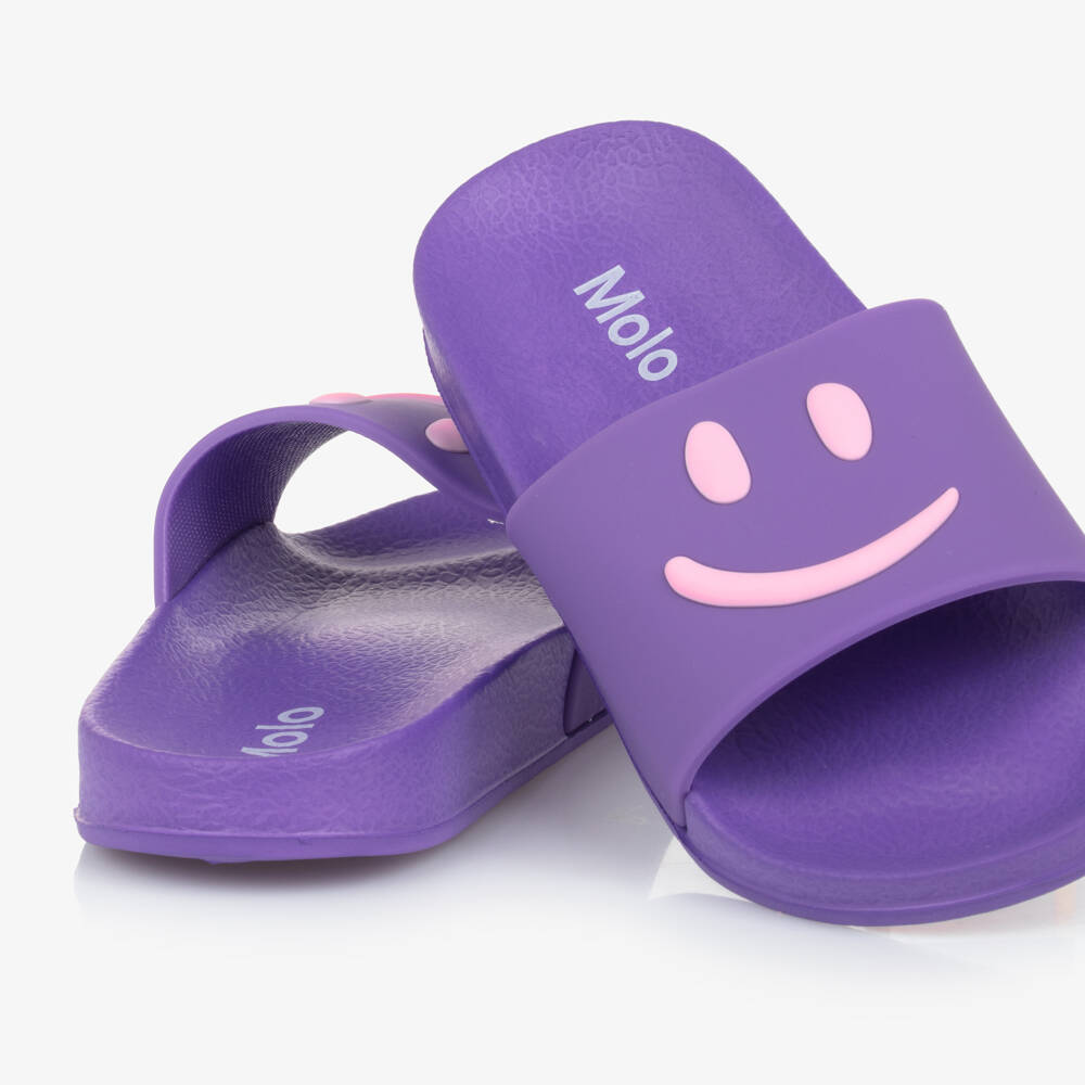 Molo-Сандалии с пурпурным веселым лицом для девочек | Childrensalon Outlet