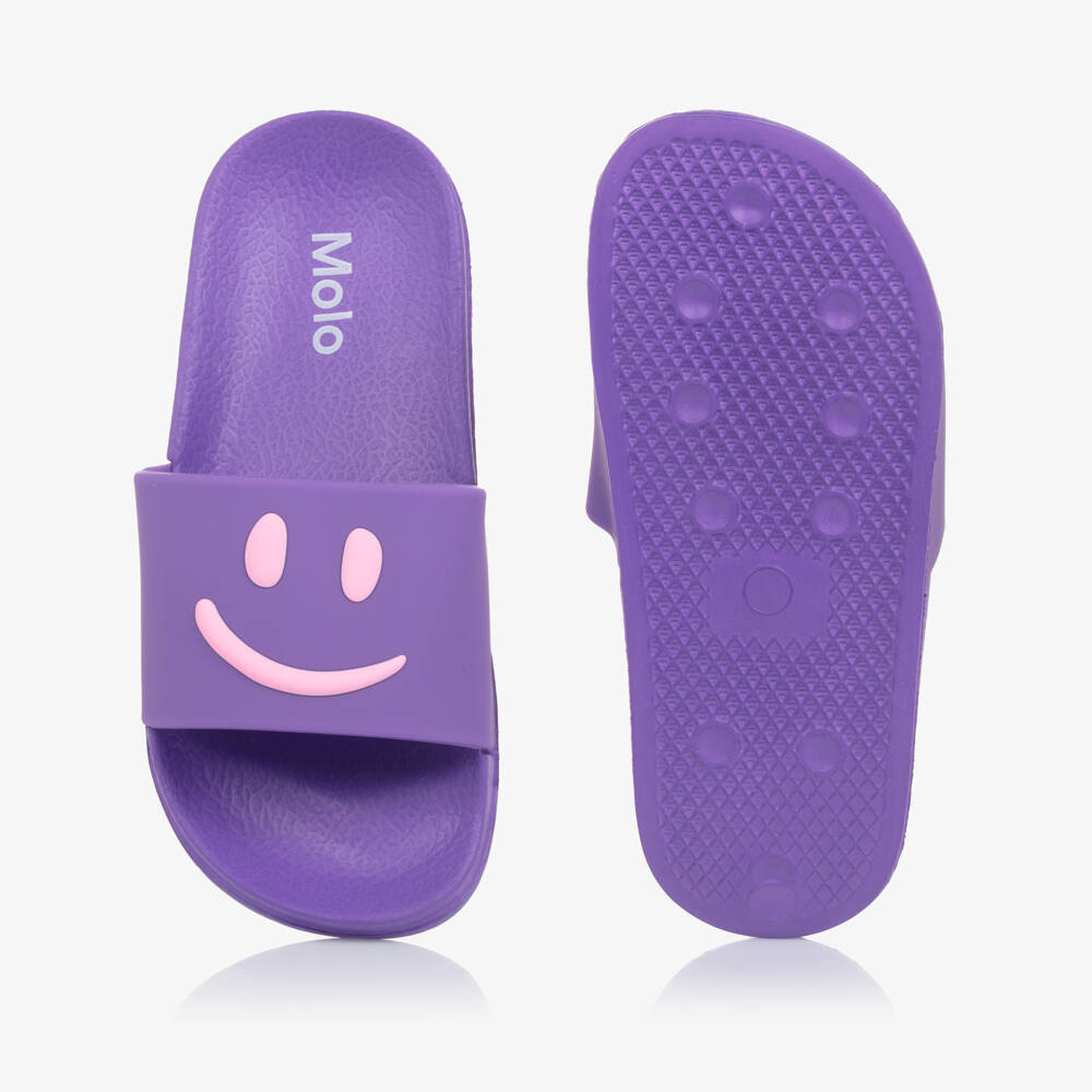 Molo-Сандалии с пурпурным веселым лицом для девочек | Childrensalon Outlet