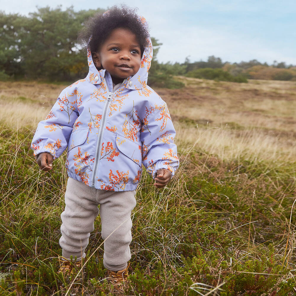 Molo Girls Purple Mimosa Waterproof Jacket Childrensalon Outlet