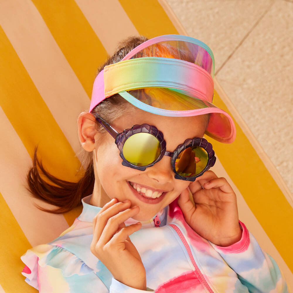 Molo-Girls Purple Shell Sunglasses (UVA/UVB) | Childrensalon Outlet