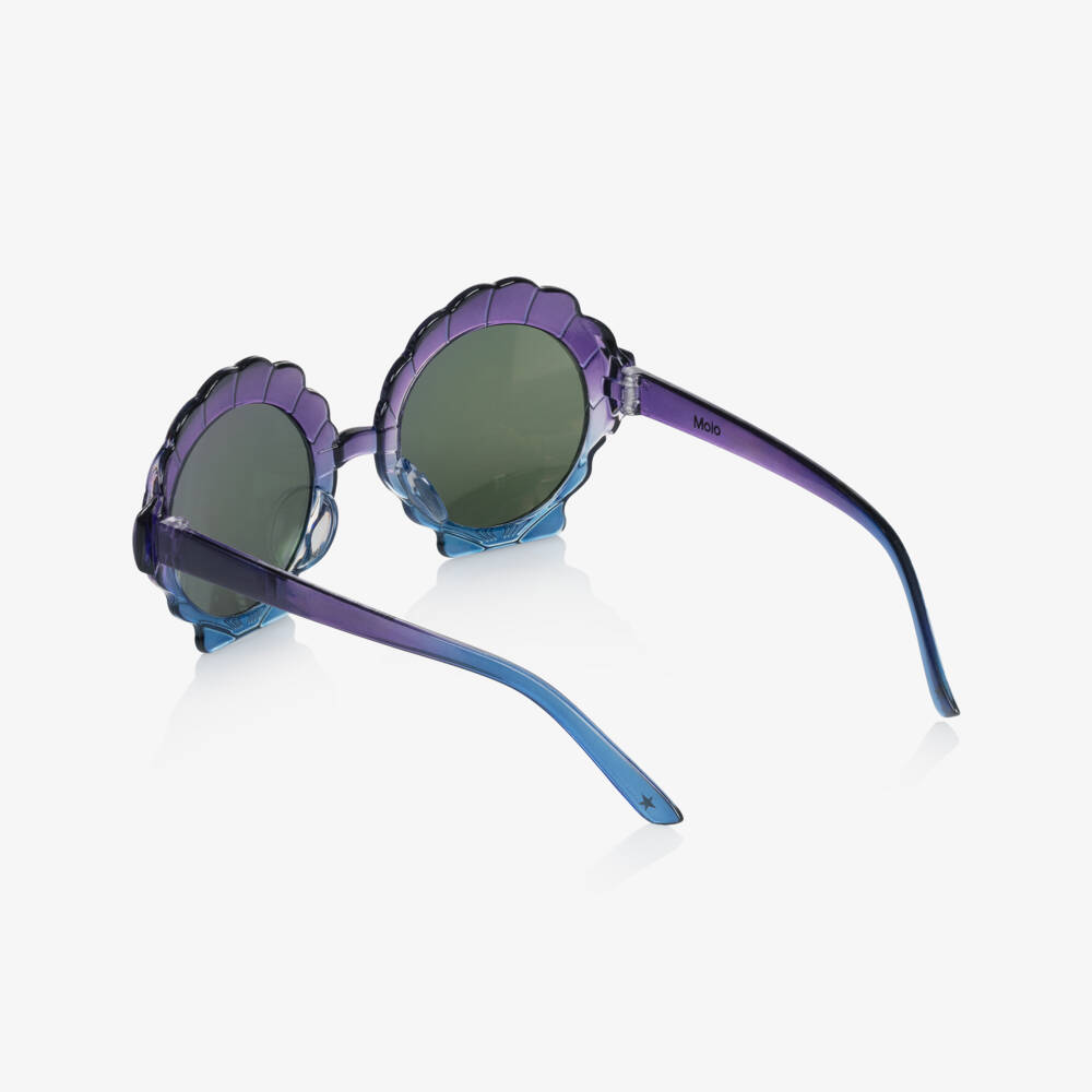 Molo-Girls Purple Shell Sunglasses (UVA/UVB) | Childrensalon Outlet