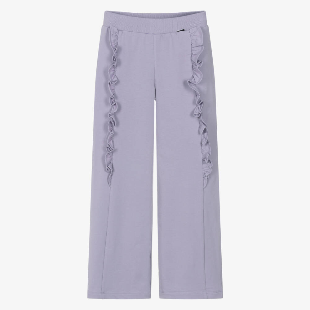 Molo-Широкие брюки из хлопка лаванда для девочек | Childrensalon Outlet