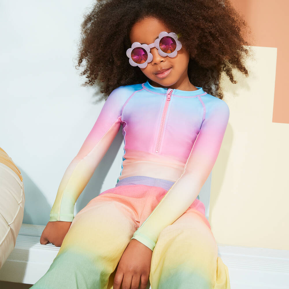 Rainbow swimsuit girl shop